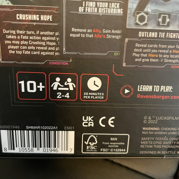 Villainous: Star Wars - Power of the Dark Side Game New Un Opened - Picture 3 of 14